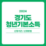 2024 경기도 청년기본소득